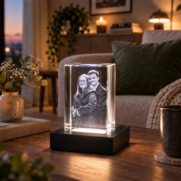 3D Fotokristall Rechteck Hochformat